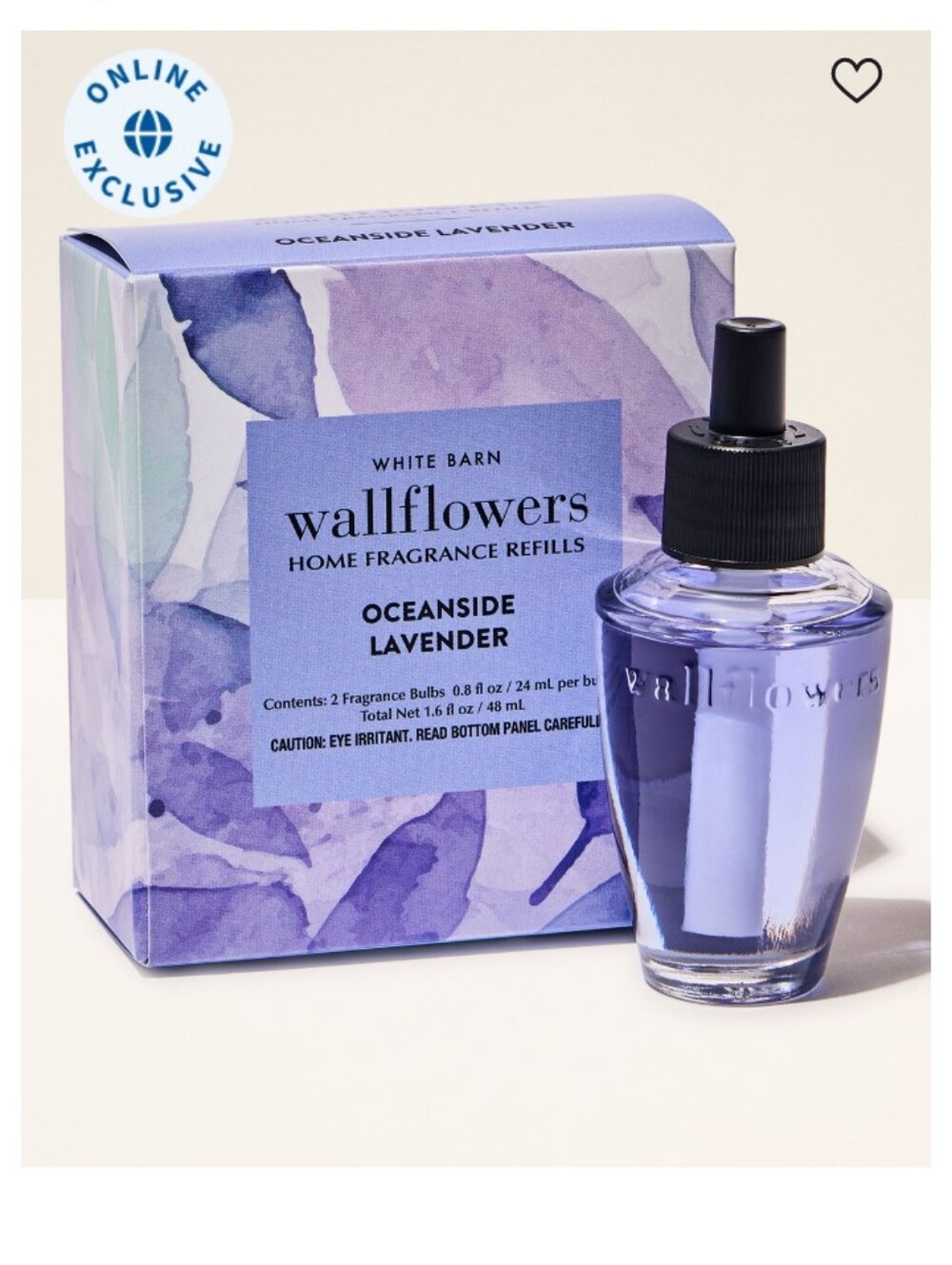 White Barn Wallflowers Oceanside Lavender Refill - Purple